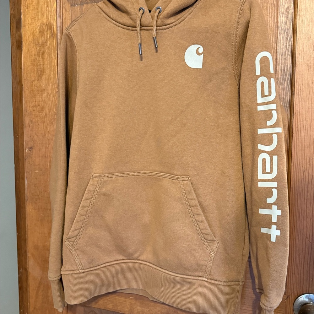 Carhartt women’s Tan Hoodie Sweater
